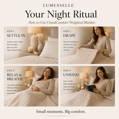 Lumesselle®CloudComfort Weighted Blanket