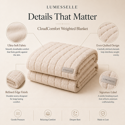 Lumesselle®CloudComfort Weighted Blanket