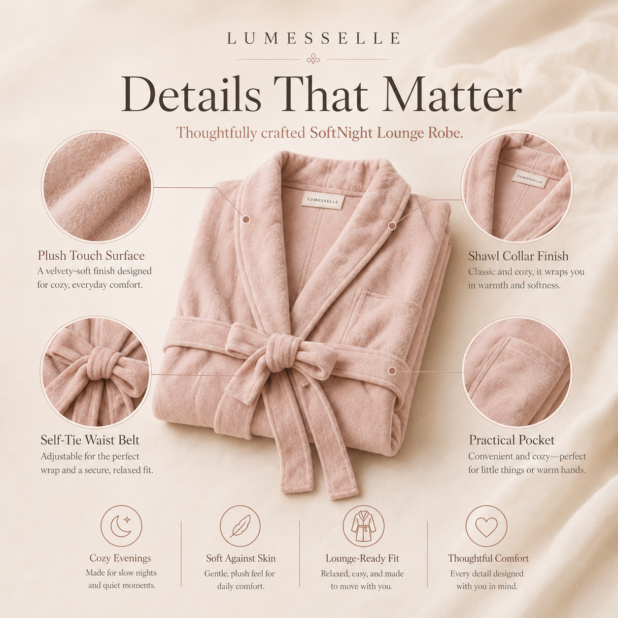 Lumesselle®SoftNight Lounge Robe