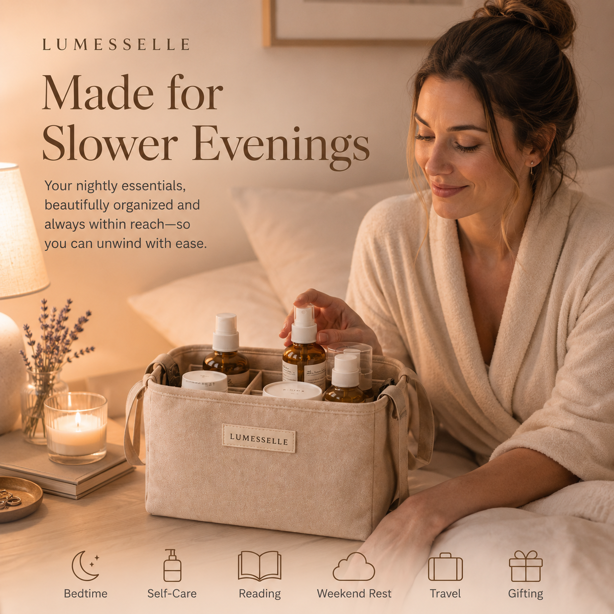 Lumesselle®Bedside Ritual Caddy