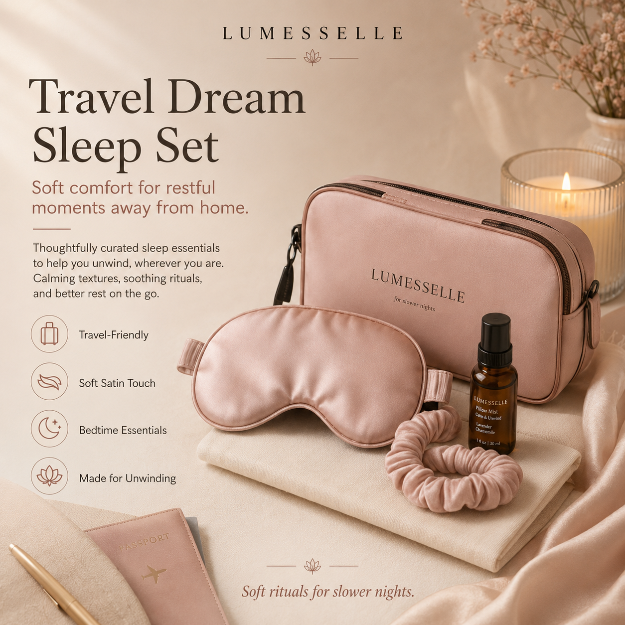 Lumesselle®Travel Dream Sleep Set