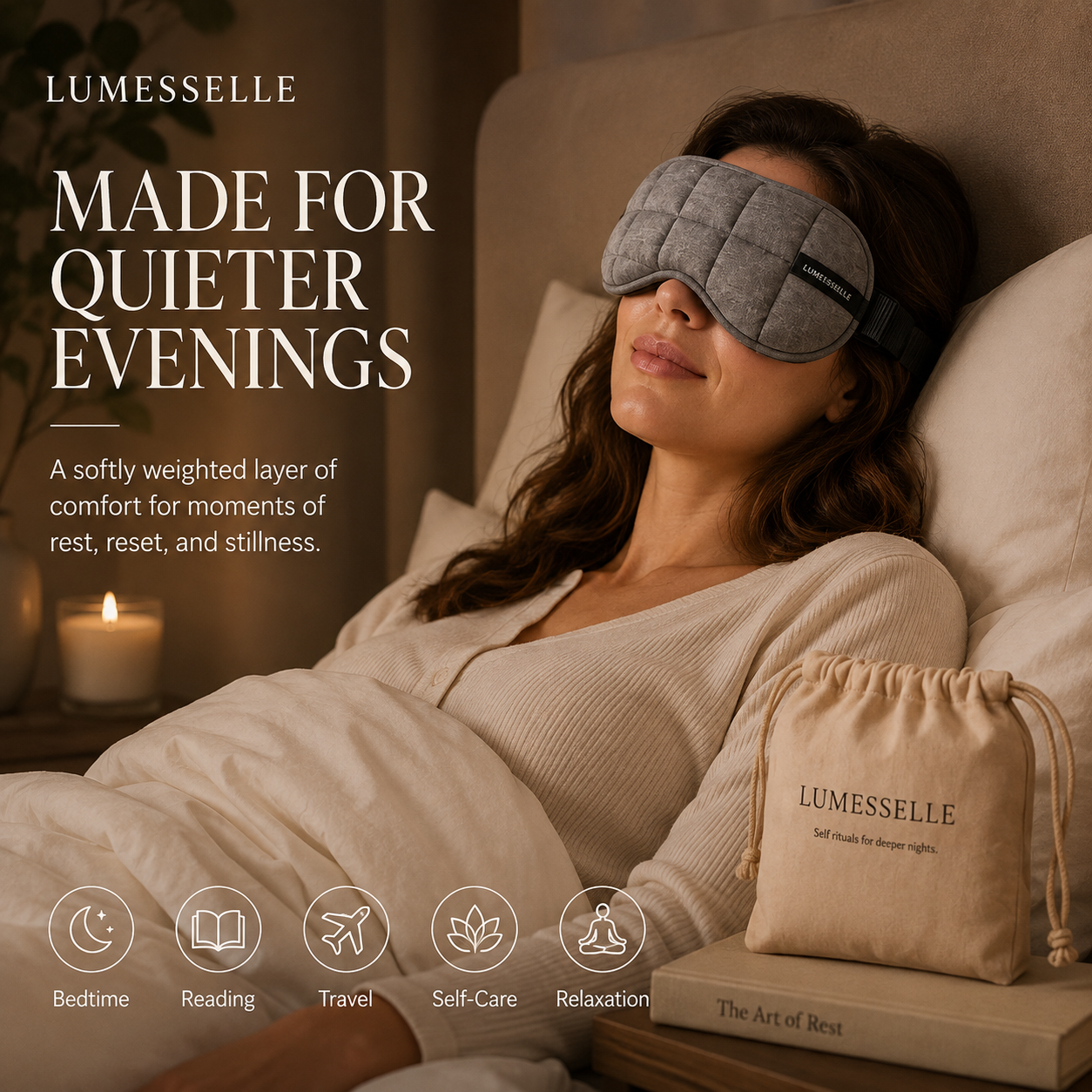 Lumesselle®DreamWeight Weighted Eye Mask
