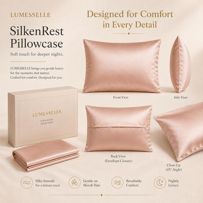 Lumesselle®SilkenRest Pillowcase