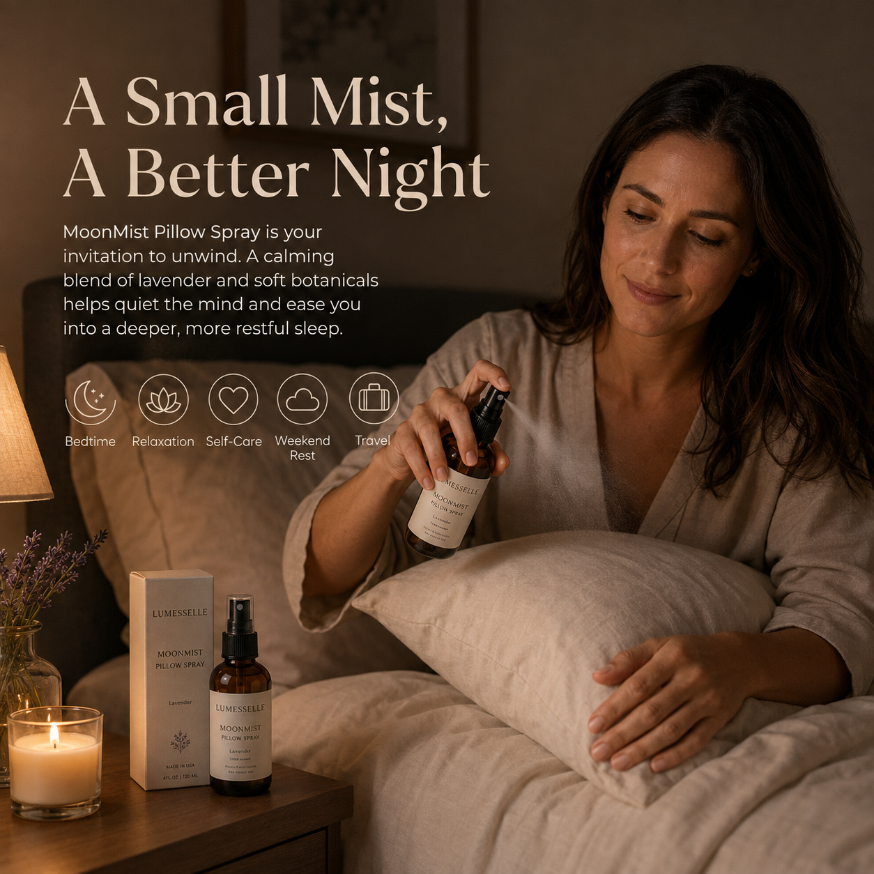 Lumesselle®MoonMist Pillow Spray