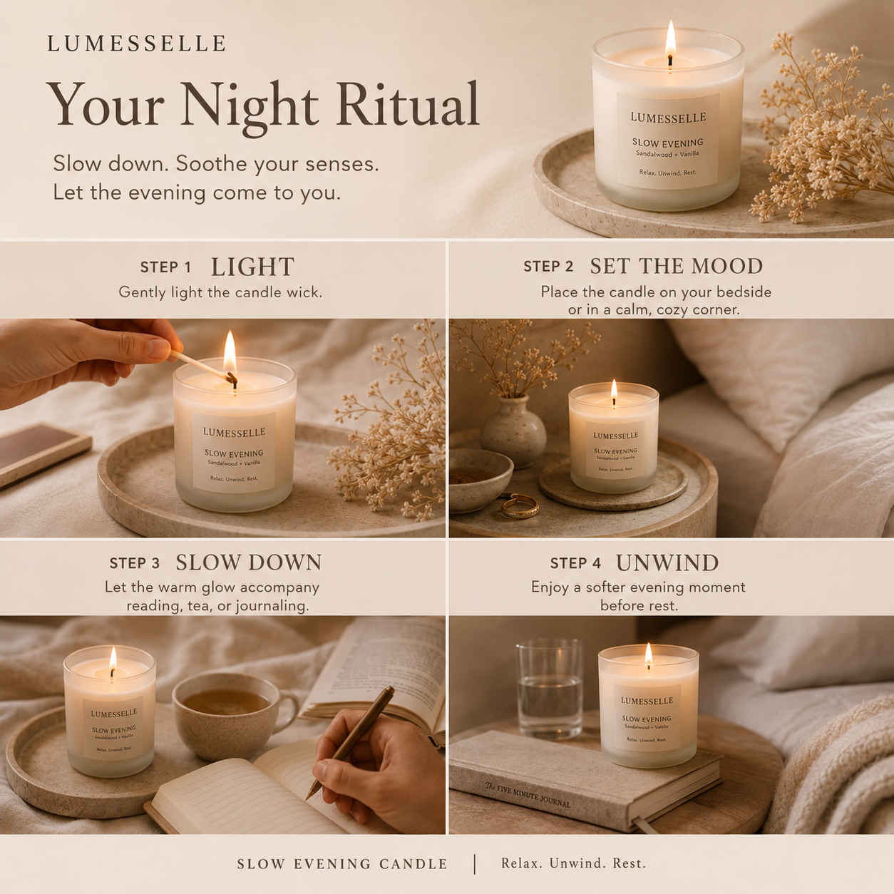 Lumesselle®Slow Evening Candle