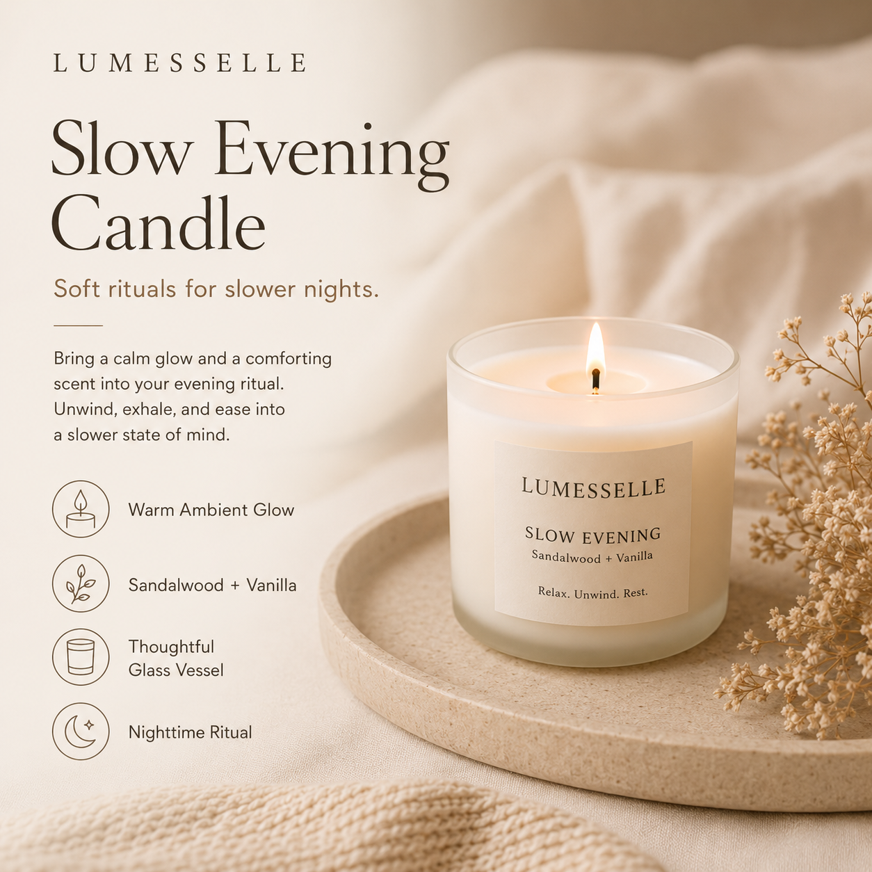 Lumesselle®Slow Evening Candle